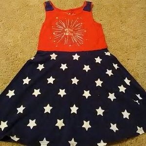 Red white and blue dress